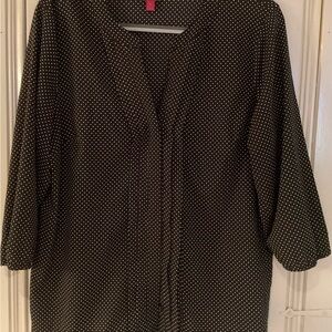 Black and White Polka Dot Blouse